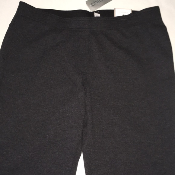 NWT Chico's Ponte Flare Leg Pants Heather Gray - Picture 5 of 7